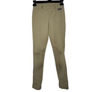 Kerrits Equestrian Riding Breeches Tan Corduroy Knee Patch XL Youth